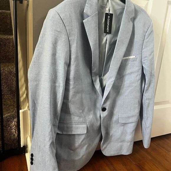 COOFANDY Men's Blazer Casual Sport Coats Slim Fit One Button Suit Jacket - Picture 9 of 16